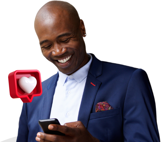 A ShogzTelecoms customer topping up on his phone