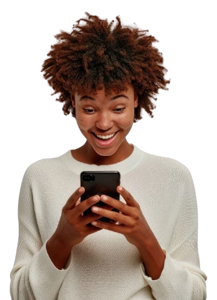 A customer setting up her ShogzTelecoms wallet